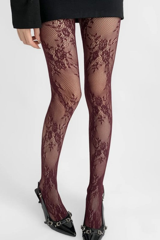 Vintage lace tights