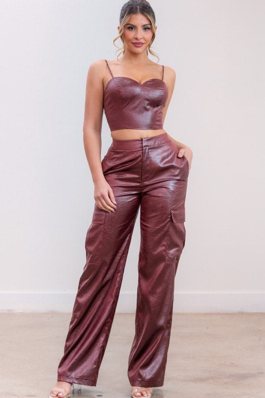 Burgundy set