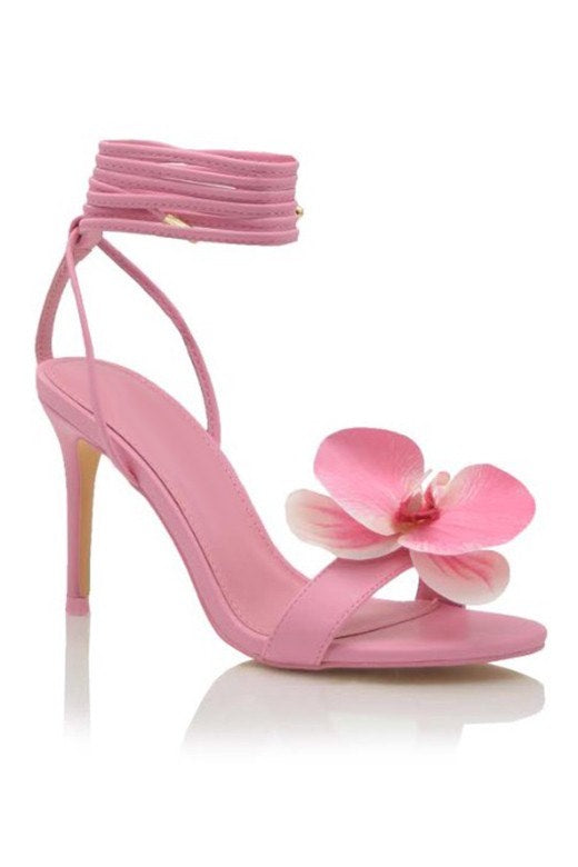 pink cherry blossom espadrille pencil heels