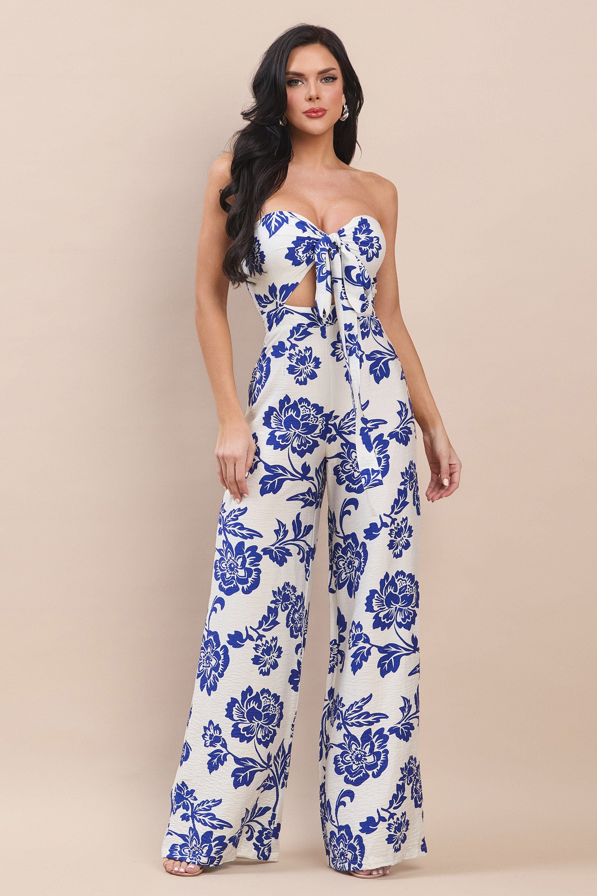 women's floral jumpsuit
