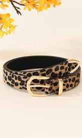 leopard print belt